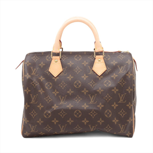 Second hand Louis Vuitton Speedy 30 Canvas Vintage Trunk Handbag Monogram - Tabita Bags