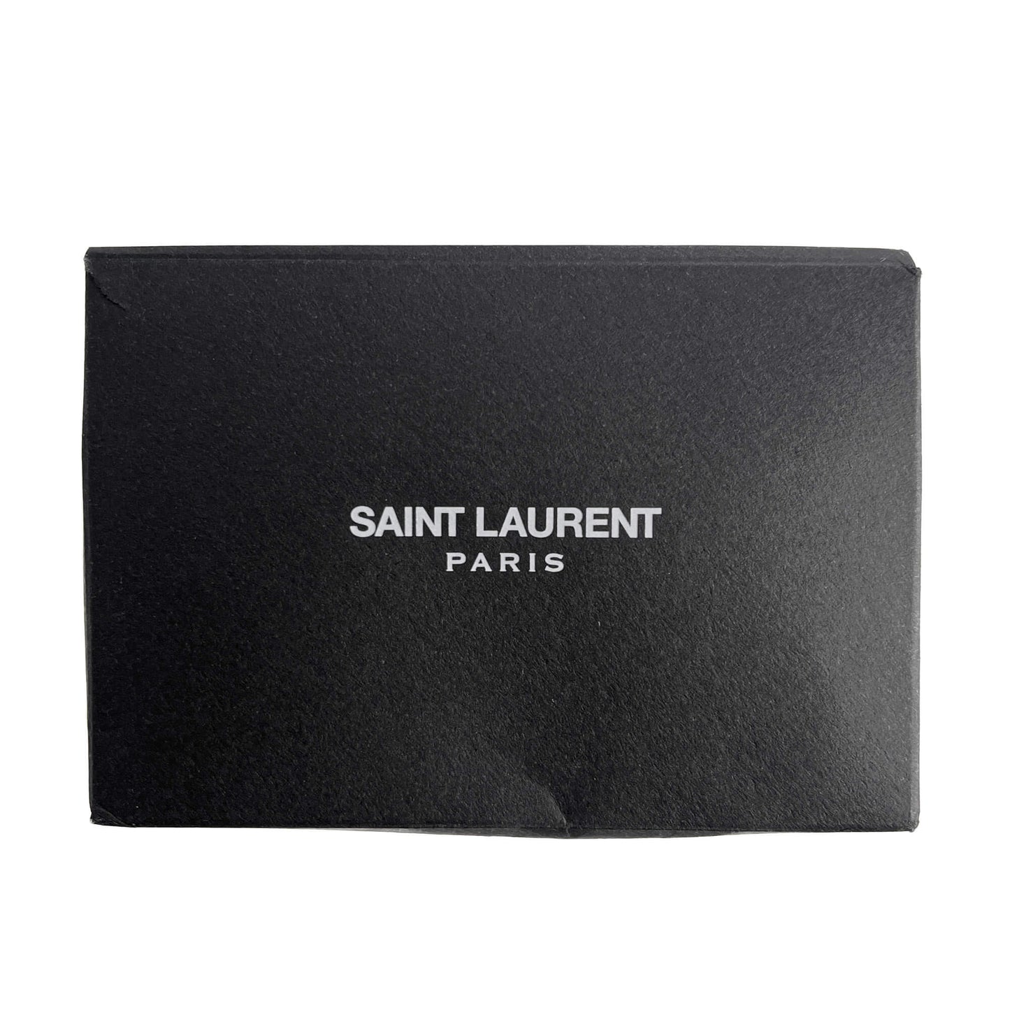 Second hand Saint Laurent Cassandre Small Leather Clutch Black - Tabita Bags