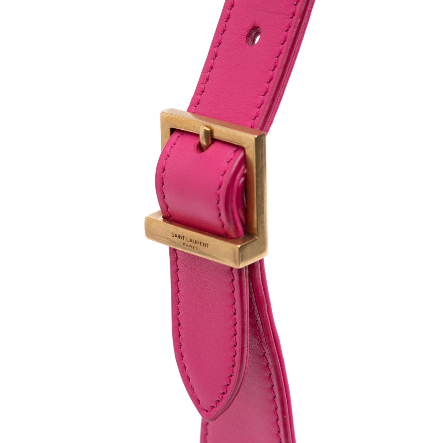 Second hand Saint Laurent Le 5 à 7 Leather Shoulder Bag Pink - Tabita Bags