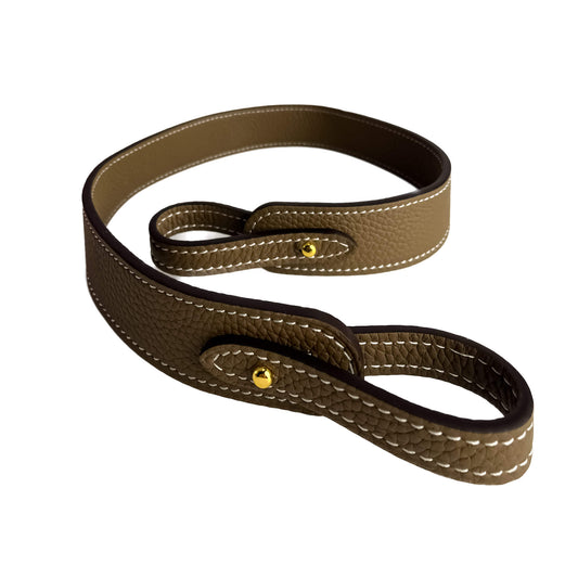 Second hand Tabita Bags Shoulder Strap Medium Leather Taupe - Tabita Bags