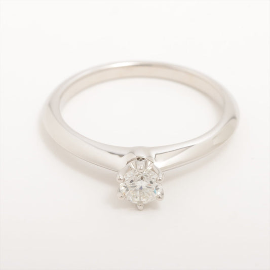 Second hand Tiffany Solitaire Platinum Ring 16.1 mm inside diameter. Platinum - Tabita Bags