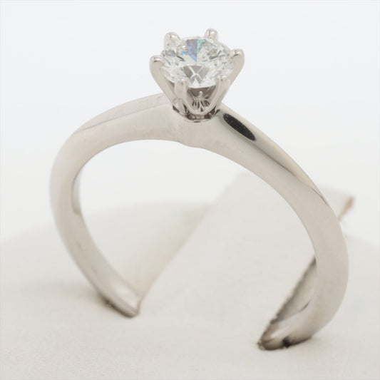 Second hand Tiffany Solitaire Platinum Ring 16mm Diameter - Tabita Bags