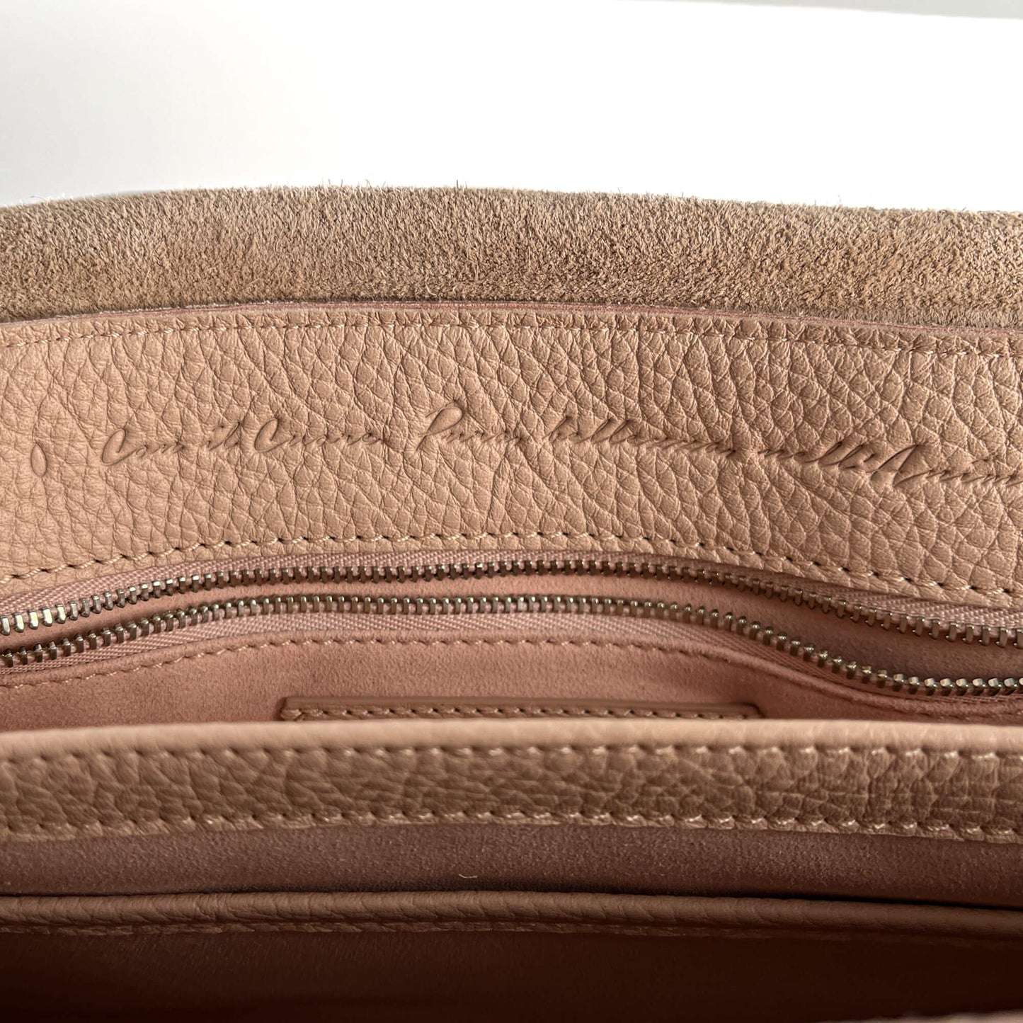 Second hand Zanellato Postina Medium Leather 2 - Ways Messenger Shoulder Bag Pink - Tabita Bags