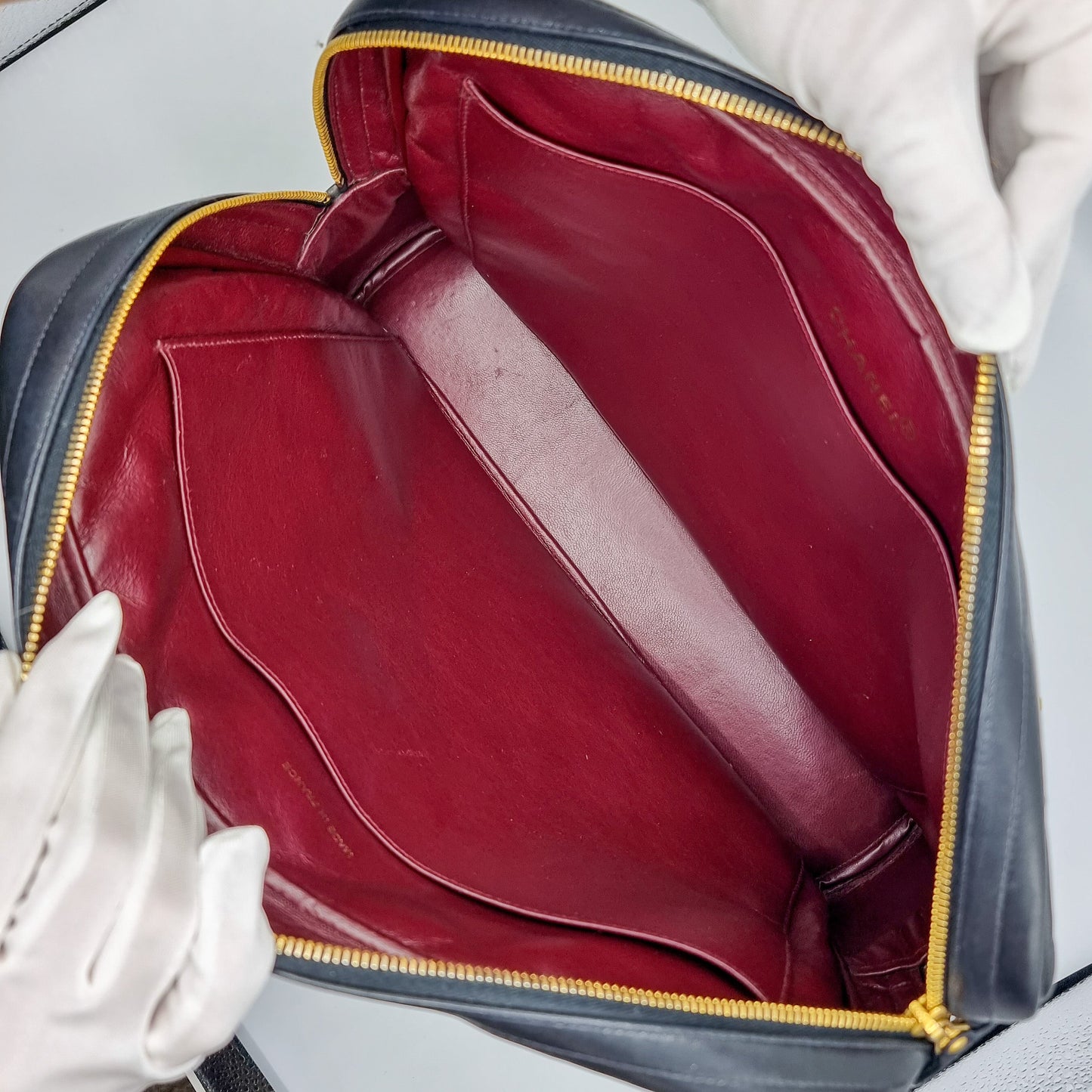 Second hand Chanel Vintage Black Matelassé Lambskin Shoulder Bag - Tabita Bags