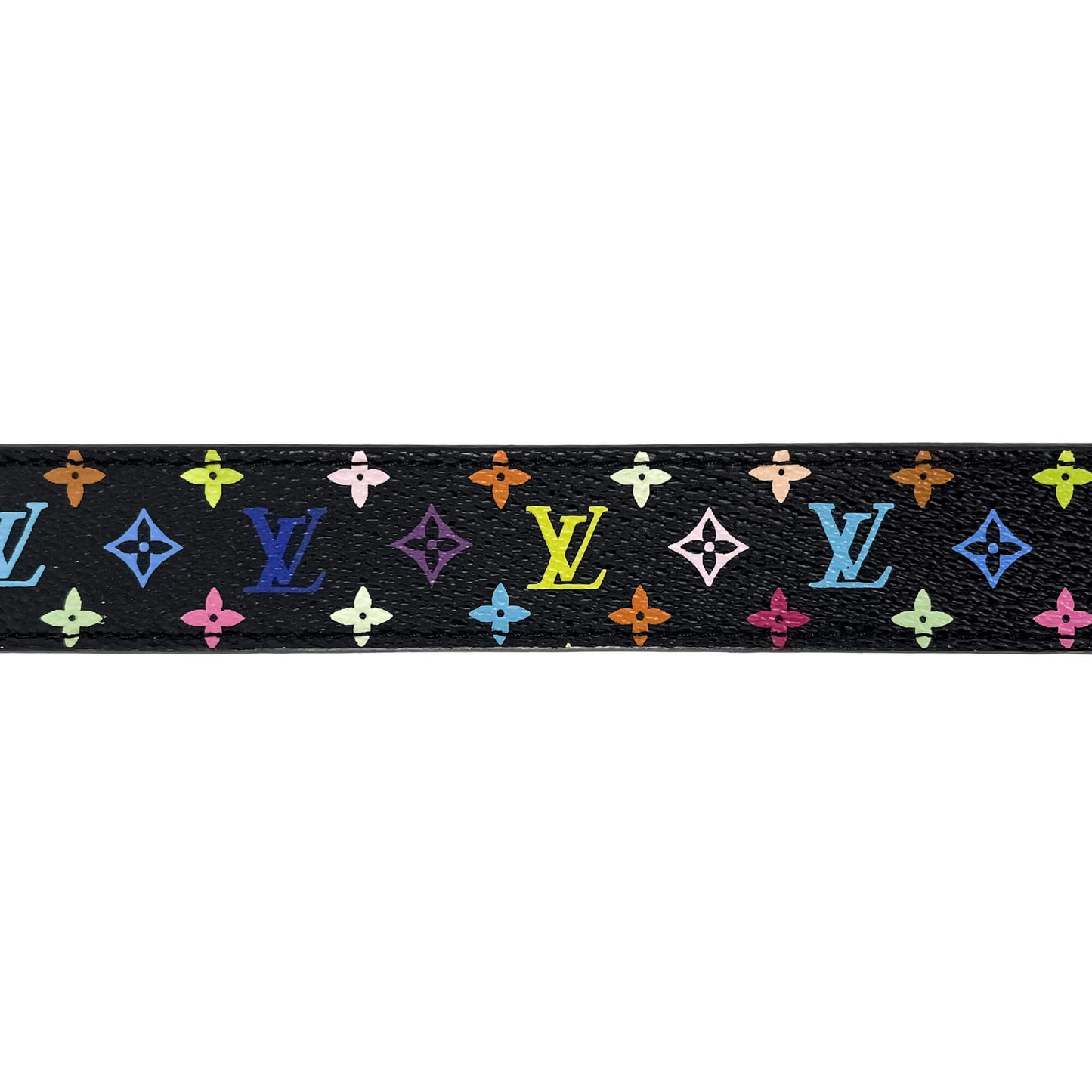 Second hand Louis Vuitton Medium Belt Murakami Canvas 90/36 Multicolor - Tabita Bags