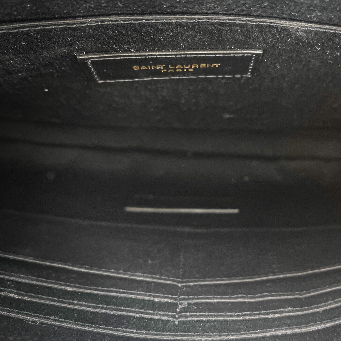 Yves Saint Laurent-New Jolie Black Leather Clutch-at Tabita Bags