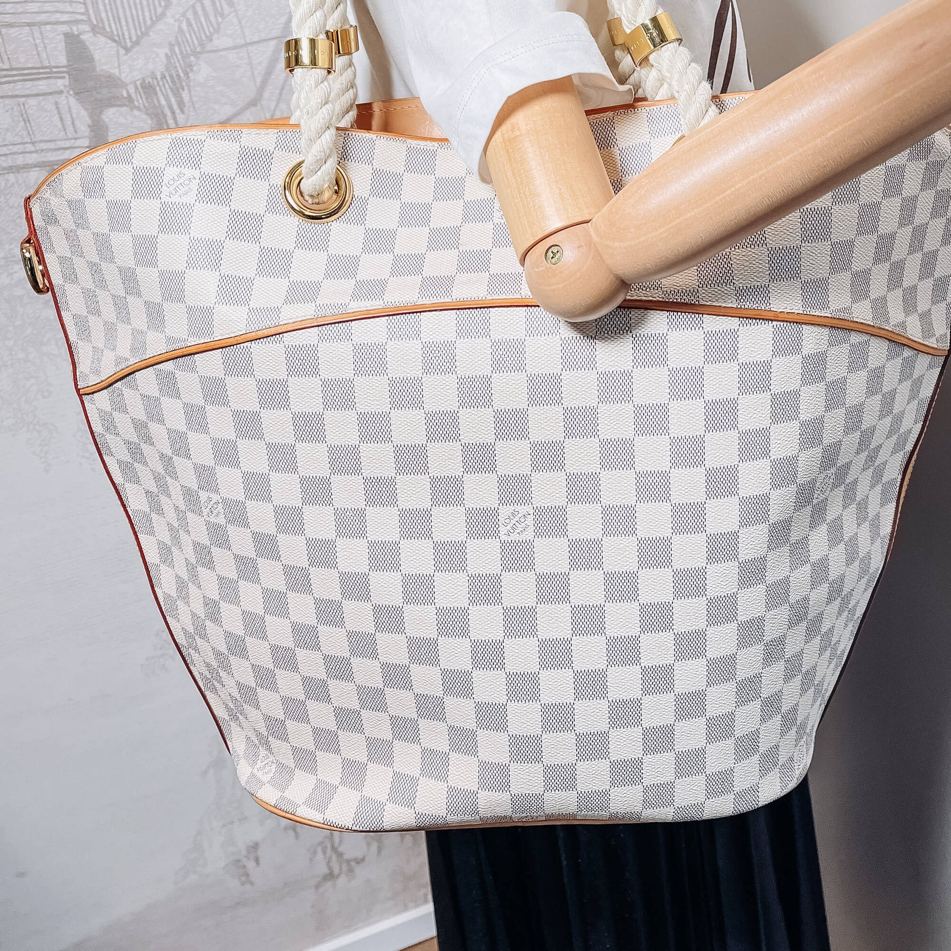 Louis Vuitton Pampelonne GM Damier Azur Tote Bag Multiple colors Cloth  ref.952601 - Joli Closet