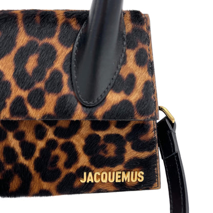 Die Chiquito Leder Handtasche mit Griff Leopard 