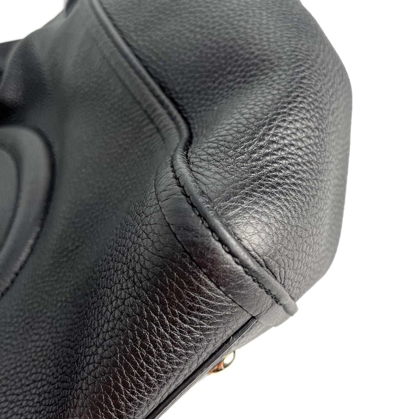 Soho Medium Leder Hobo Schultertasche Schwarz 