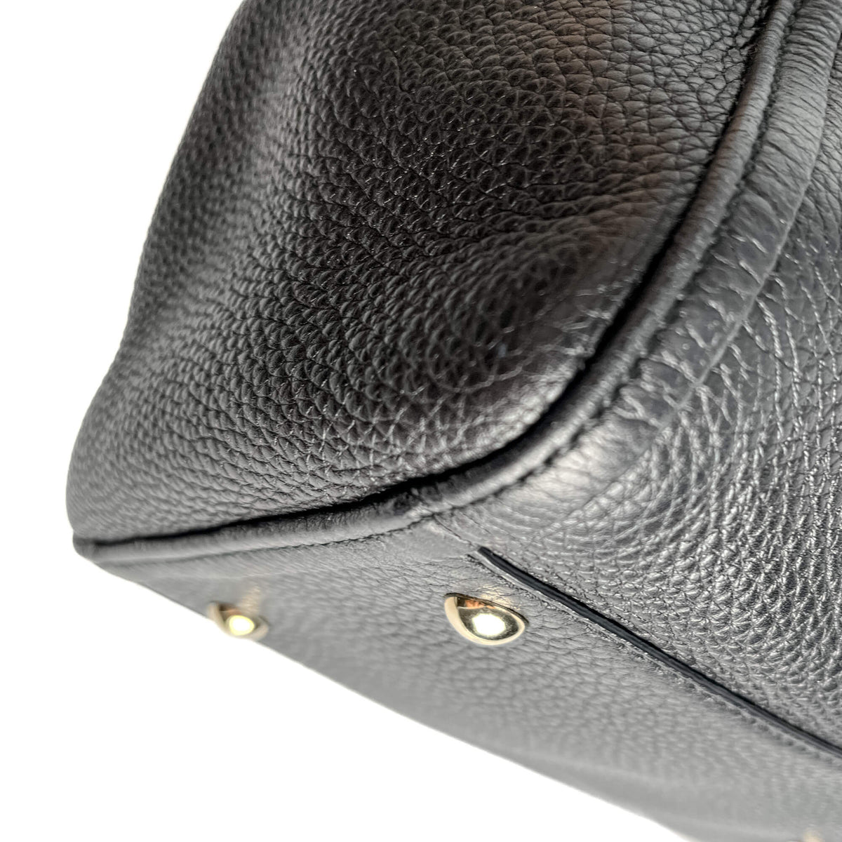 Soho Médio couro Hobo Ombro bolsa Preto 