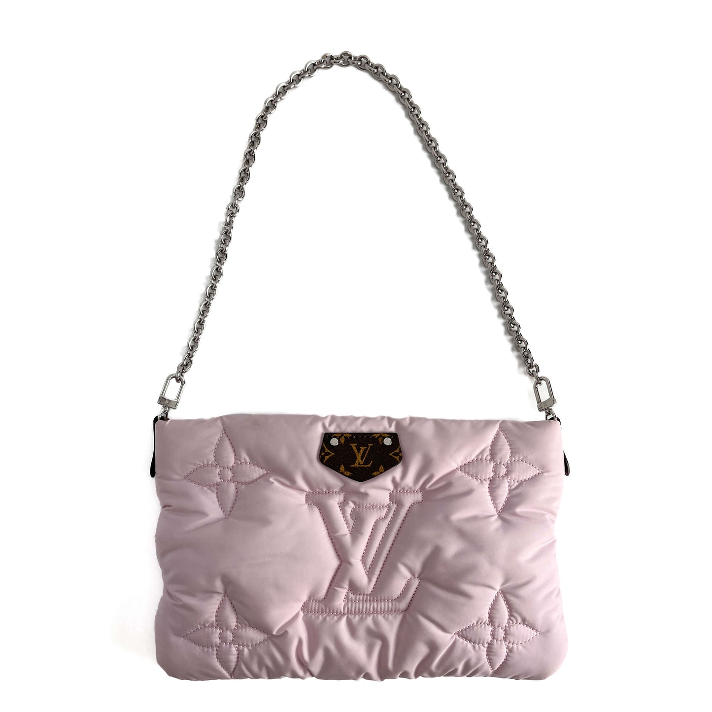 Maxi Multi Pochette Econyl Nylon Embossed Monogram Pouch Crossbody Bicolor