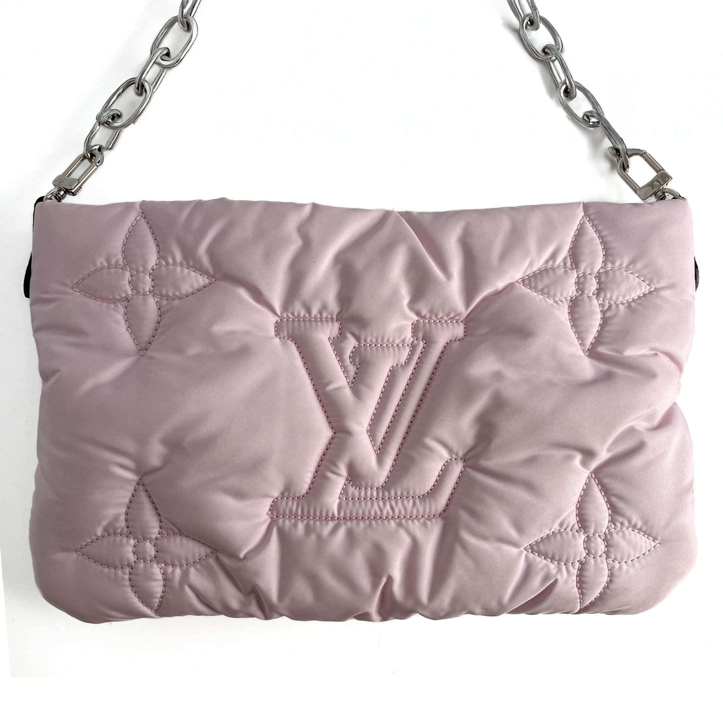 Maxi Multi Pochette Econyl Nylon Embossed Monogram Pouch Crossbody Bicolor