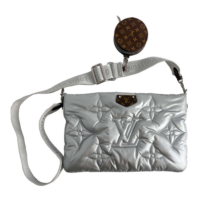 Maxi Multi Pochette Econyl Nylon Embossed Monogram Pouch Crossbody Bicolor