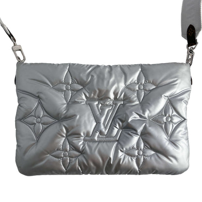 Maxi Multi Pochette Econyl Nylon Embossed Monogram Pouch Crossbody Bicolor