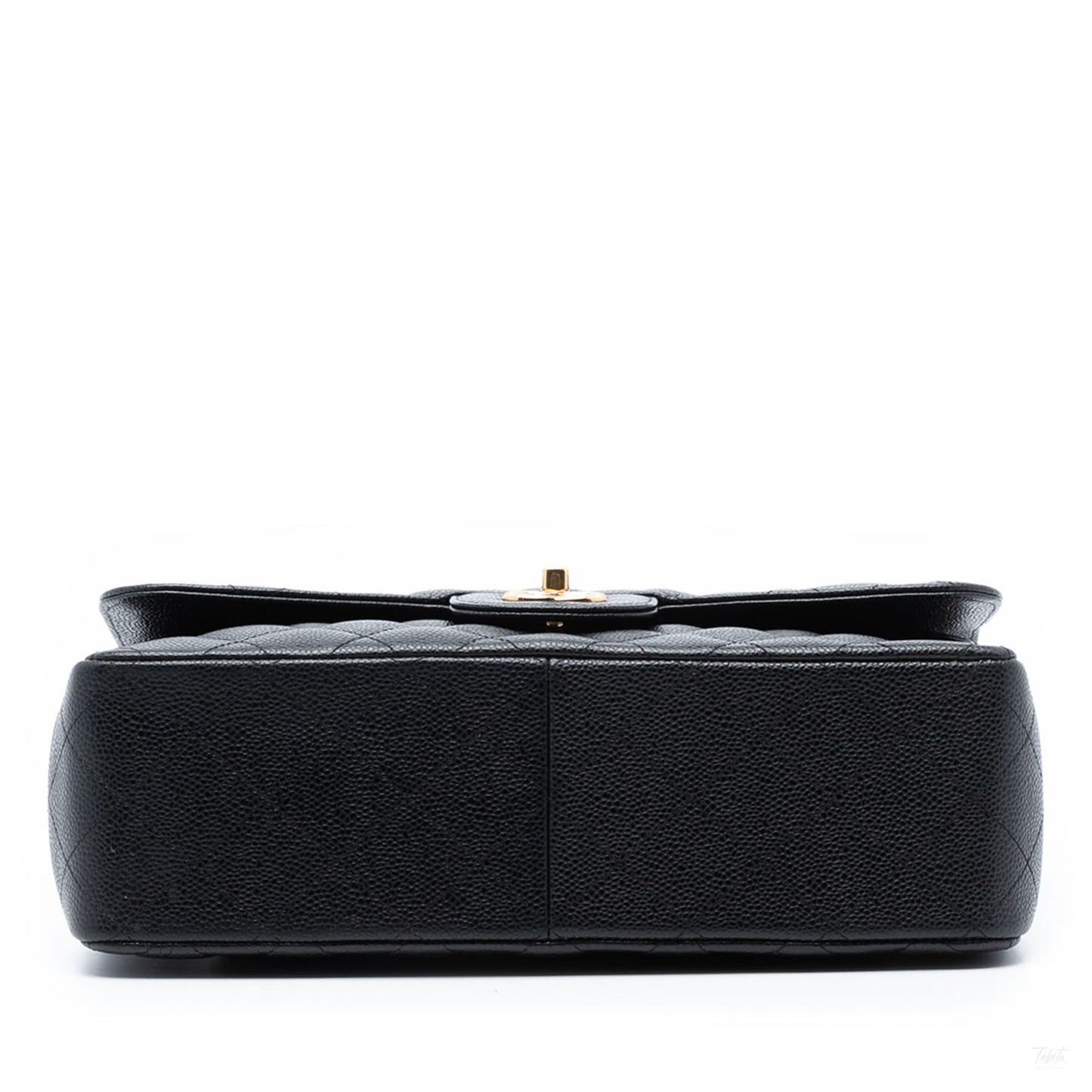 322512019 Chanel Jumbo Classic Caviar Double Flap Black 3