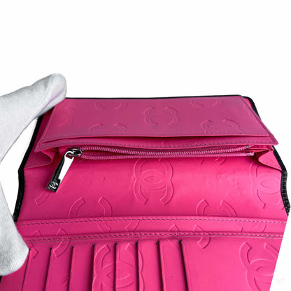 322601067 Chanel 31 Rue Cambon Lambskin Leather Matelassè Vertical long Wallet Black (8)