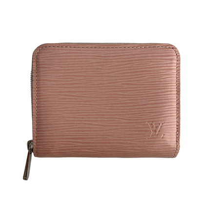 Compact Epi Leather Wallet Pink
