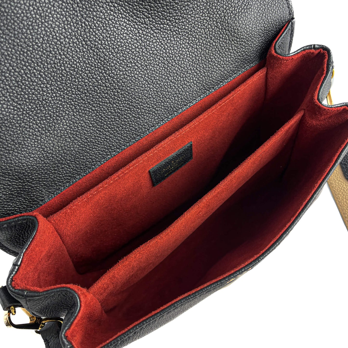 Metis Leather Giant Empreinte Leather Flap Crossbody Bicolor