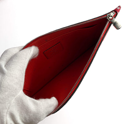 Neverfull MM Canvas Escale Monogram Giant Shoulder Bag Red & Pink