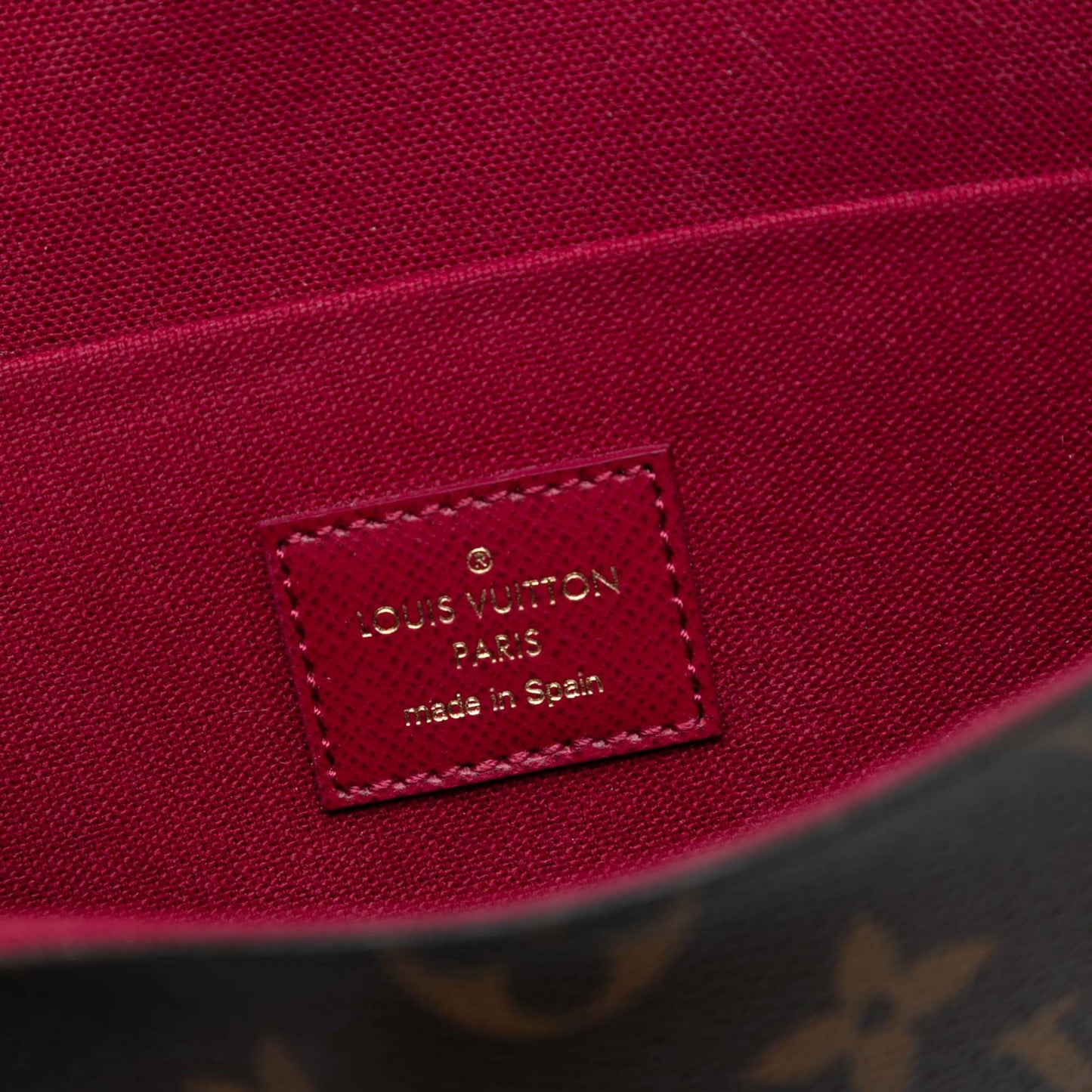 322603009 Louis Vuitton Monogram Pochette Felicie Brown 5