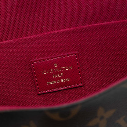 322603009 Louis Vuitton Monogram Pochette Felicie Brown 5