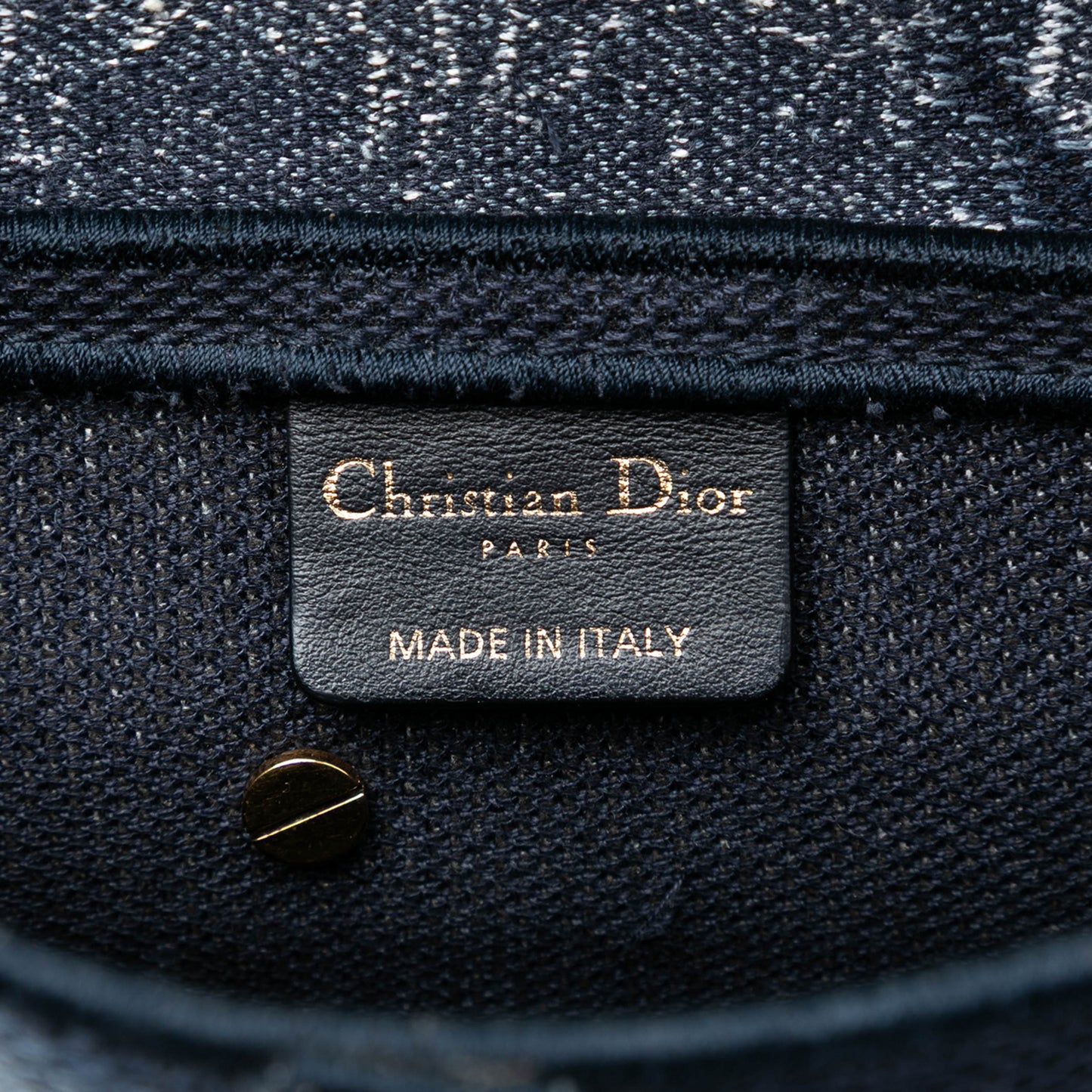 Saddle Canvas No Strap Handbag Tie Dye Blue