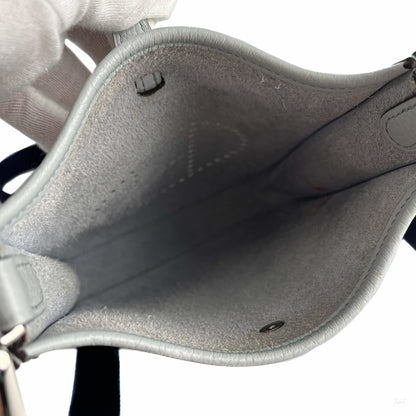 322604081 Hermes Evelyne 16 TPM Taurillon Clemence Leather Amazone Hobo Crossbody Bleu Pale (9)