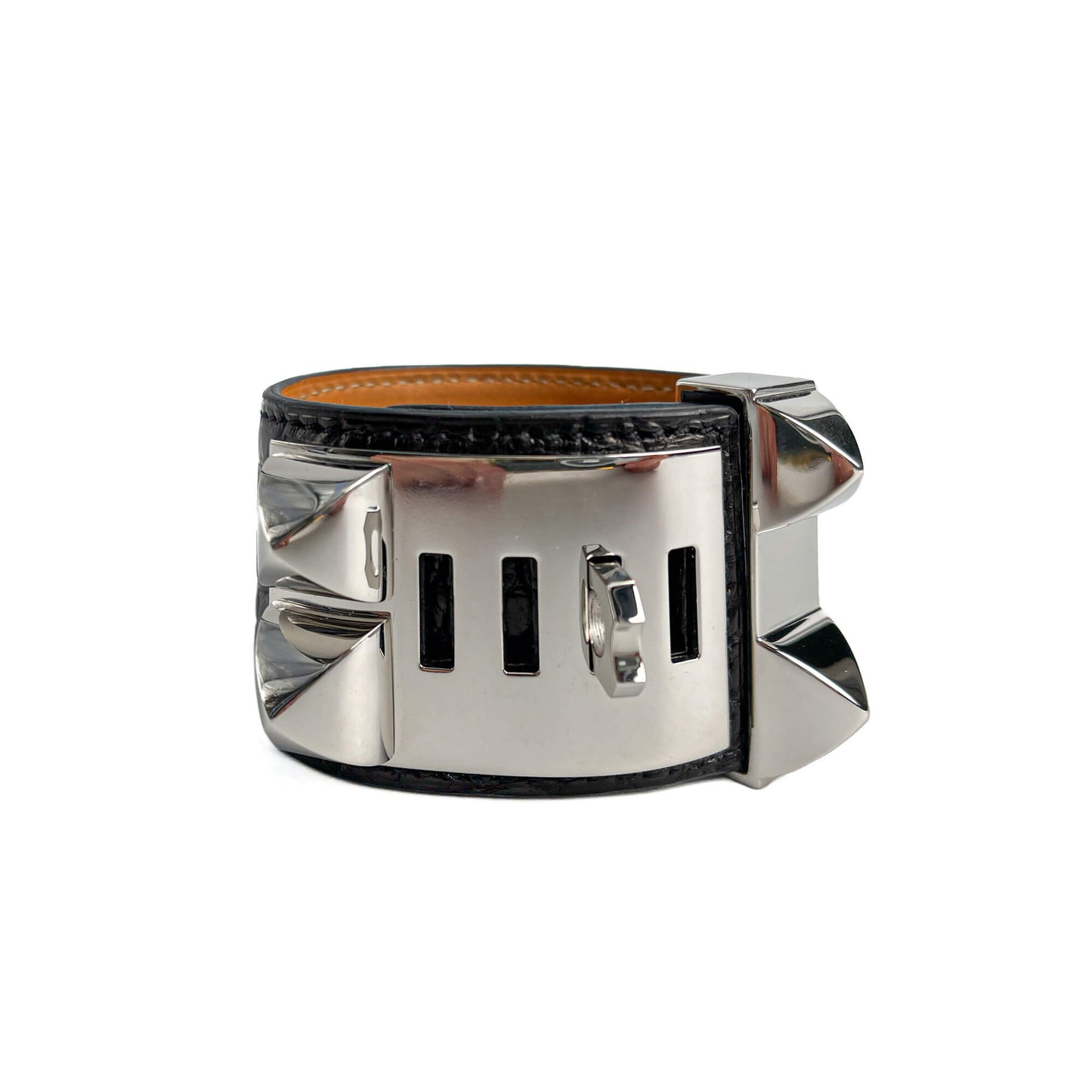 Collier de Chien Small Exotic Leather Bracelet S Black