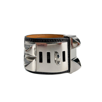 Collier de Chien Small Exotic Leather Bracelet S Black