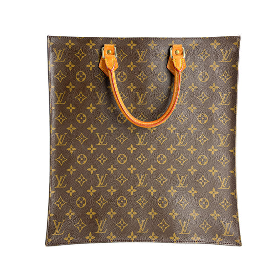 Sac Plat GM Canvas Tote Handbag Monogram