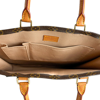 Sac Plat GM Canvas Tote Handbag Monogram
