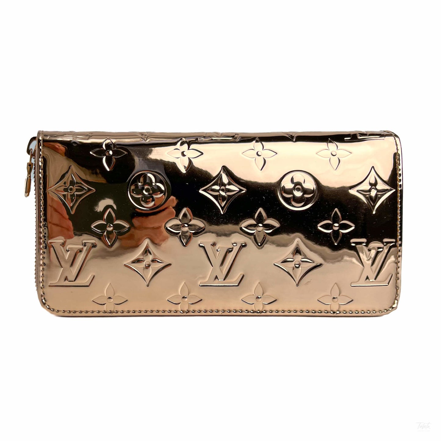 322605012 Louis Vuitton Sky Collection Canvas Mirror Long Zip Around Wallet Cooper (2)