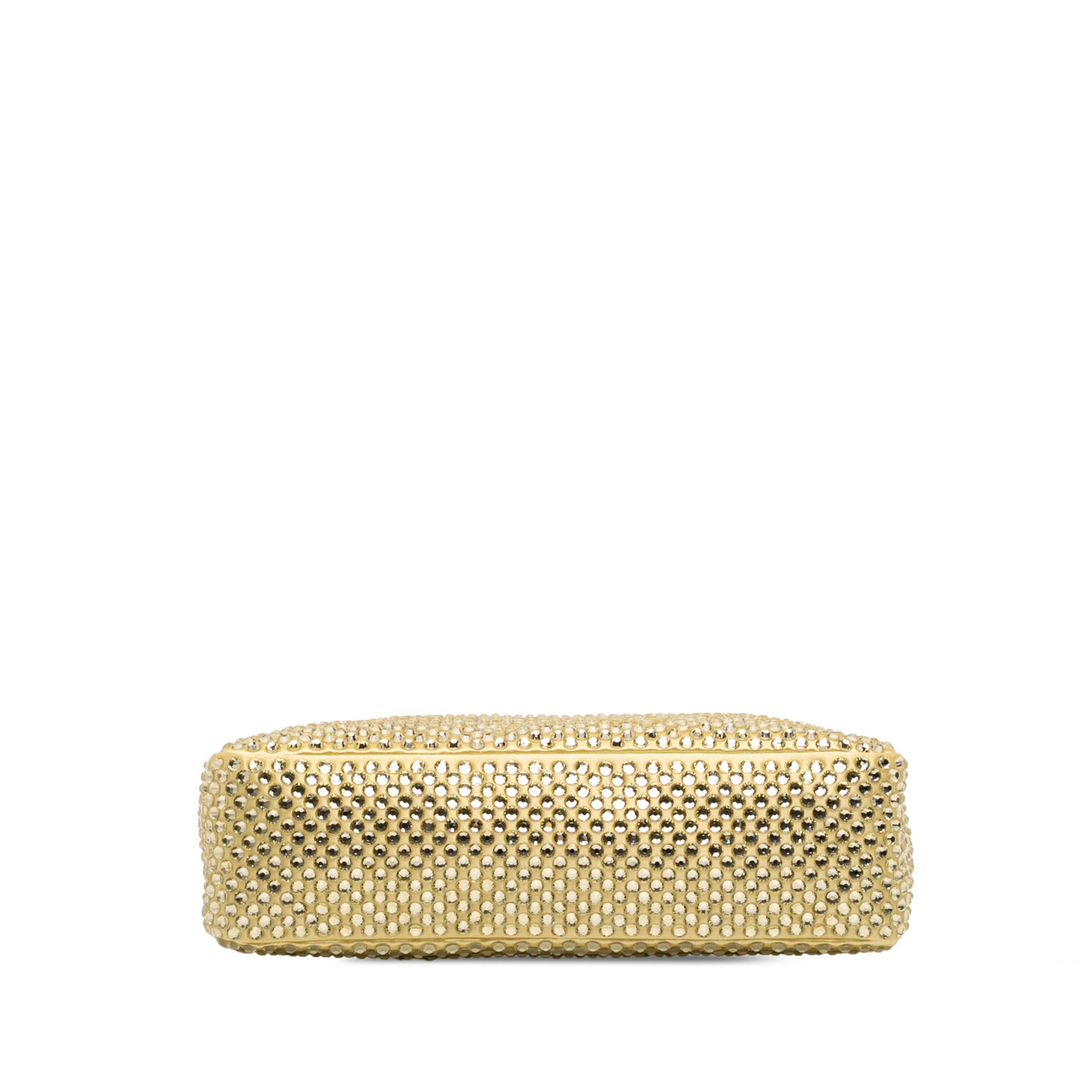 Re-Edition 2000 Satin & Crystal Pouch Crossbody Yellow 