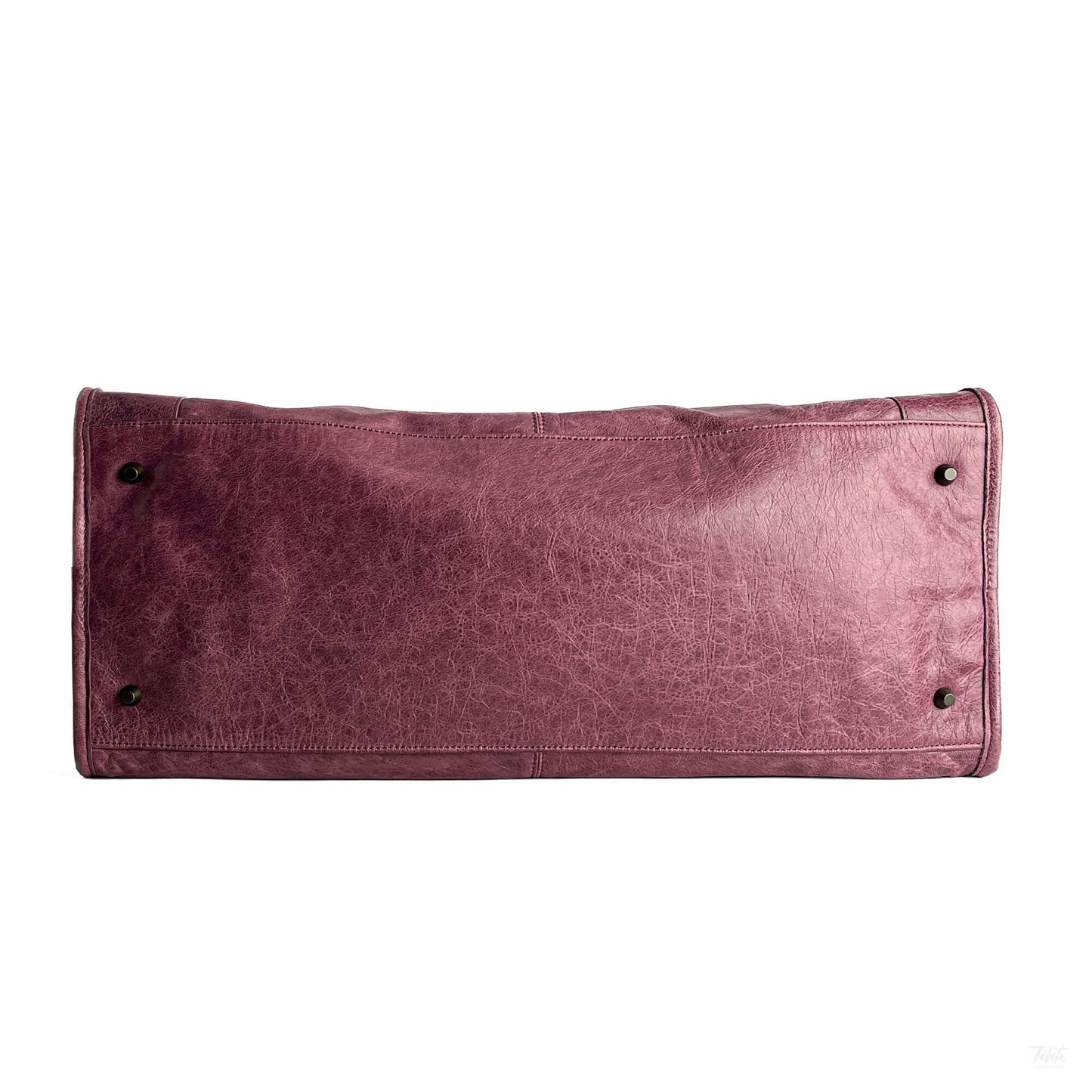 322605085 Balenciaga Le City Large Leather NO SHOULDER STRAP Shoulder Bag Purple (9)