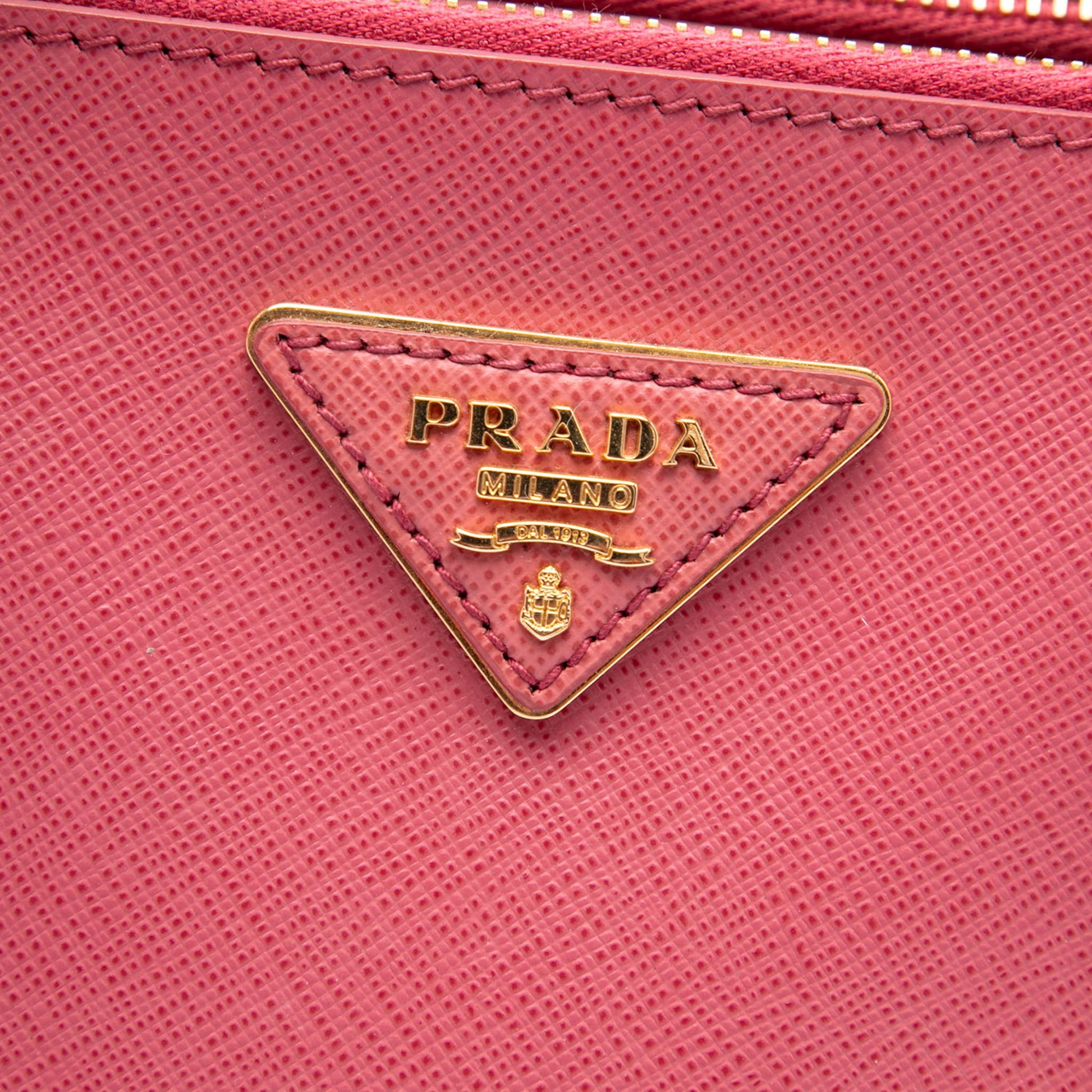 322605110 Prada Medium Saffiano Lux Galleria Double Zip Tote Pink 5