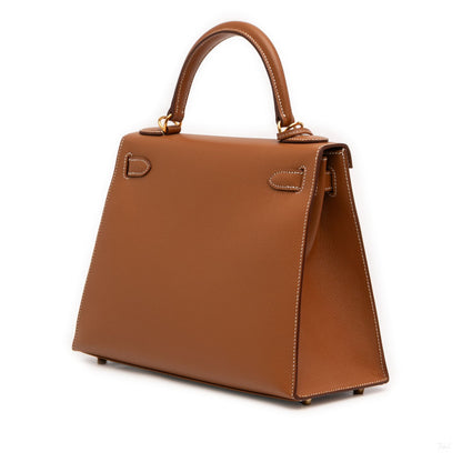322605112 Hermès Epsom Kelly II Sellier 28 Brown 2