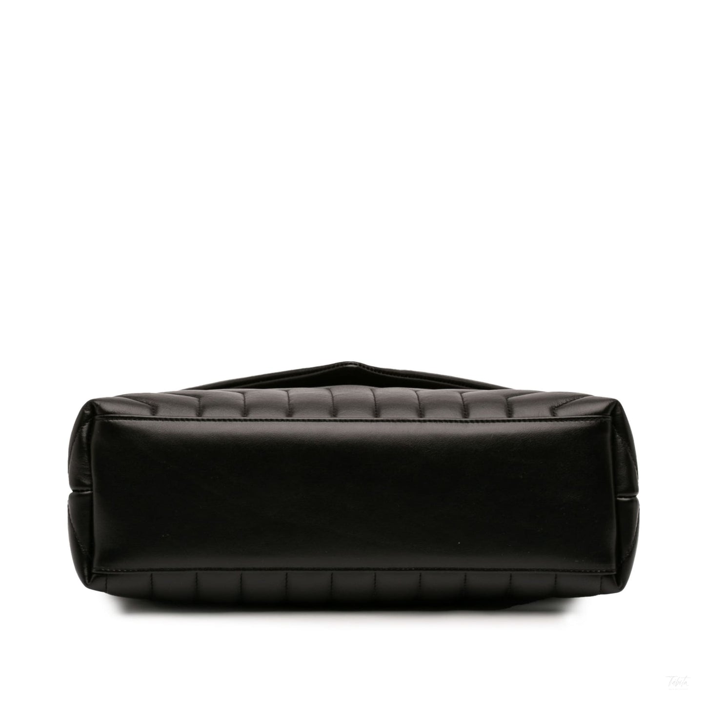 322606031 Saint Laurent Medium Matelasse Calfskin Monogram Monochrome LouLou Shoulder Bag Black 3