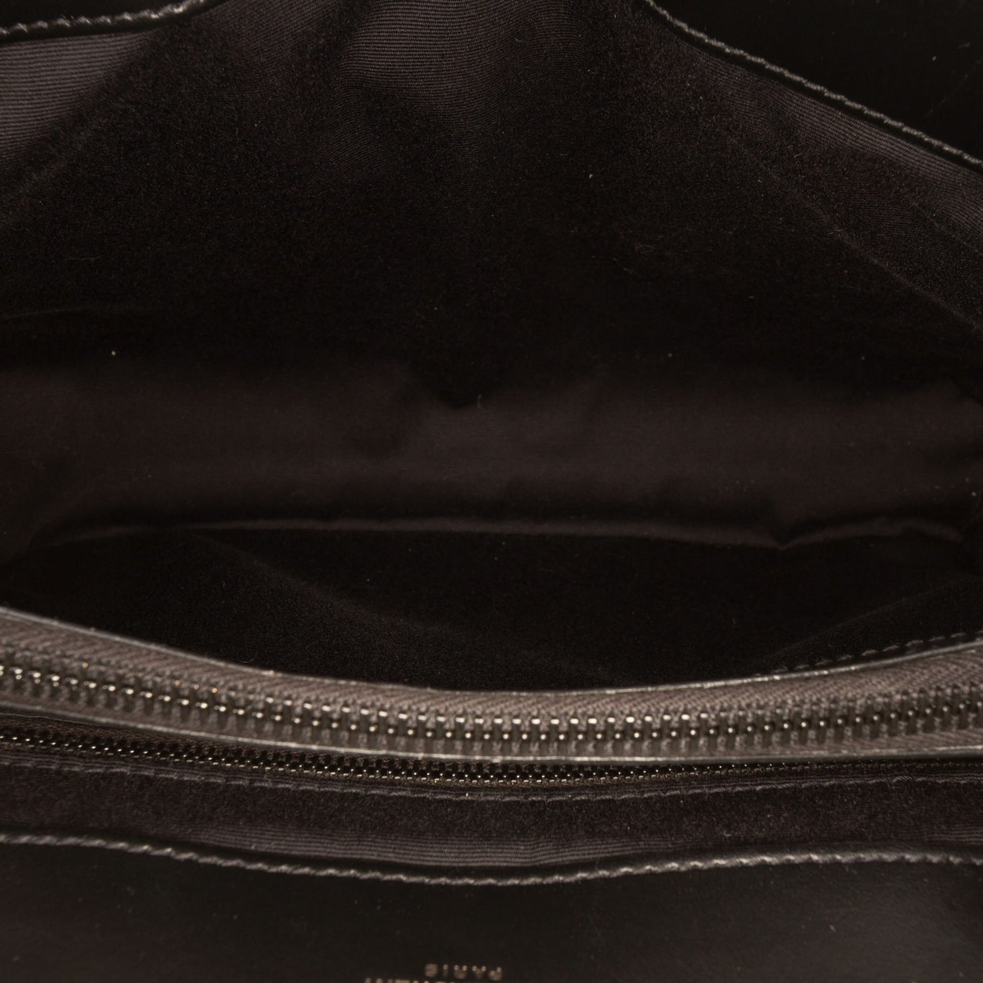 322606031 Saint Laurent Medium Matelasse Calfskin Monogram Monochrome LouLou Shoulder Bag Black 4