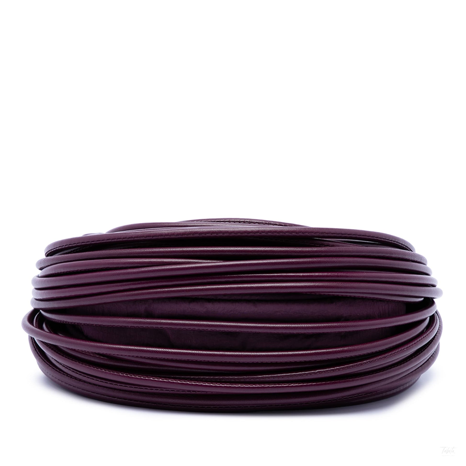 322606052 Bottega Veneta Mini Nappa Tubular Double Knot Bag Purple 3