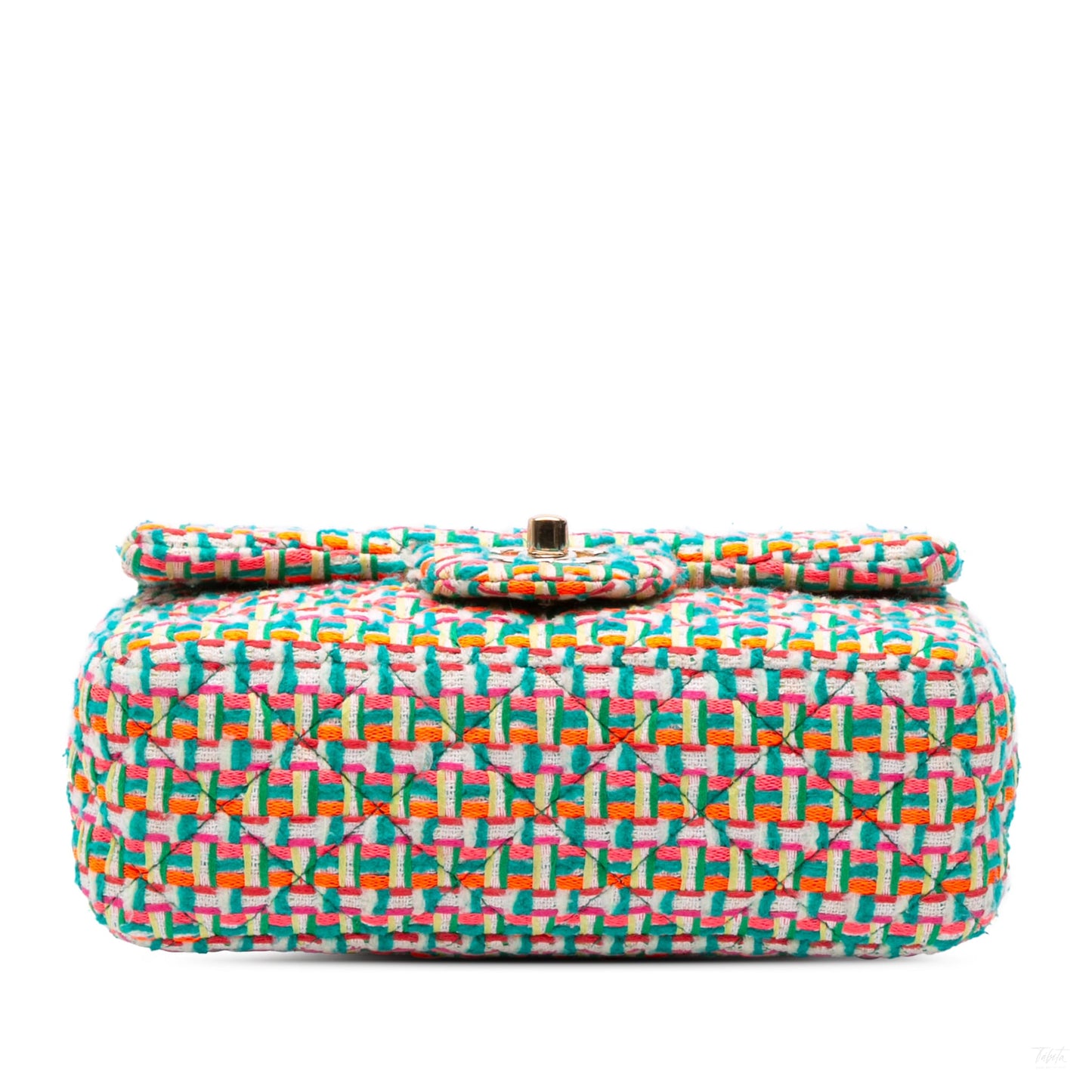322606068 Chanel Mini Rectangular Classic Tweed Single Flap Multi 3