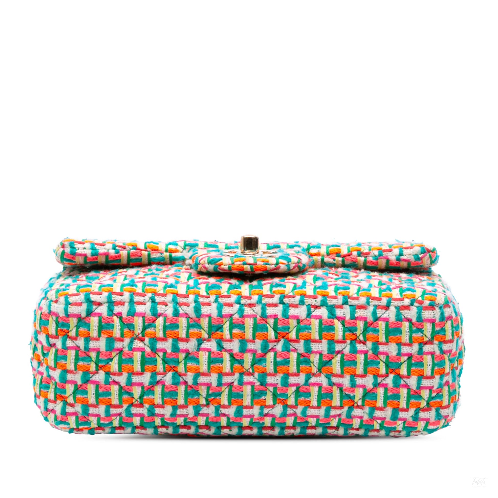 322606068 Chanel Mini Rectangular Classic Tweed Single Flap Multi 3