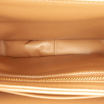 322606069 Celine Teen Shiny Calfskin Triomphe Crossbody Brown 4