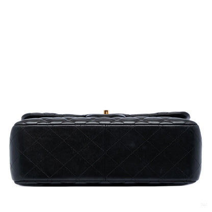 322606070 Chanel Jumbo Classic Lambskin Double Flap Black 3