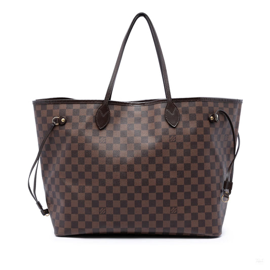 322606072 Louis Vuitton Damier Ebene Neverfull GM Brown 1