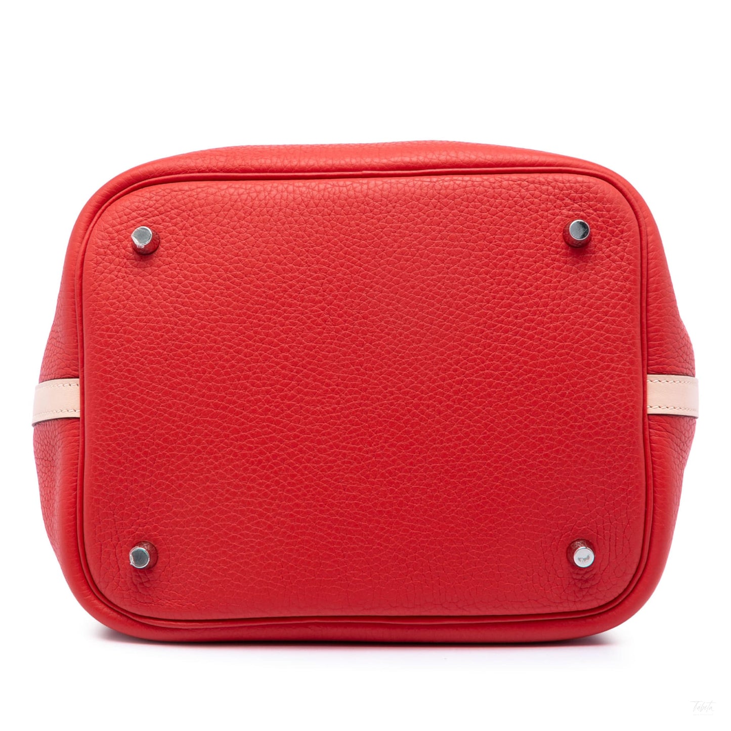 322606091 Hermès Bicolor Clemence and Swift Picotin Lock 22 Red 3