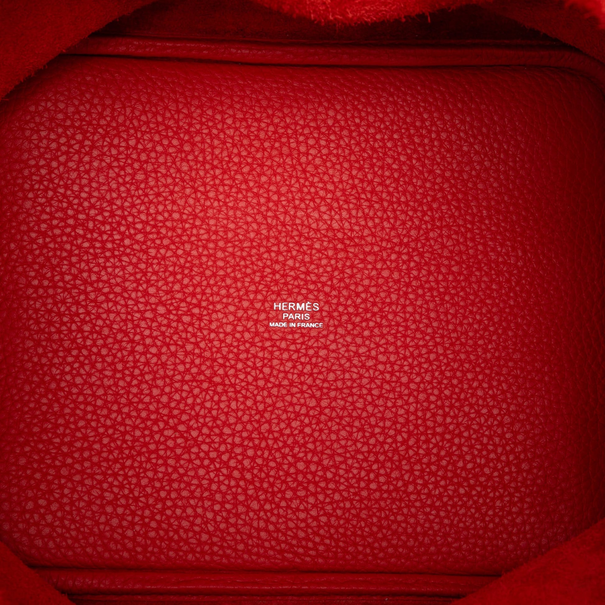 322606091 Hermès Bicolor Clemence and Swift Picotin Lock 22 Red 4