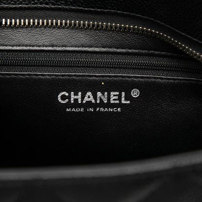 322606095 Chanel Caviar Medallion Tote Black 5