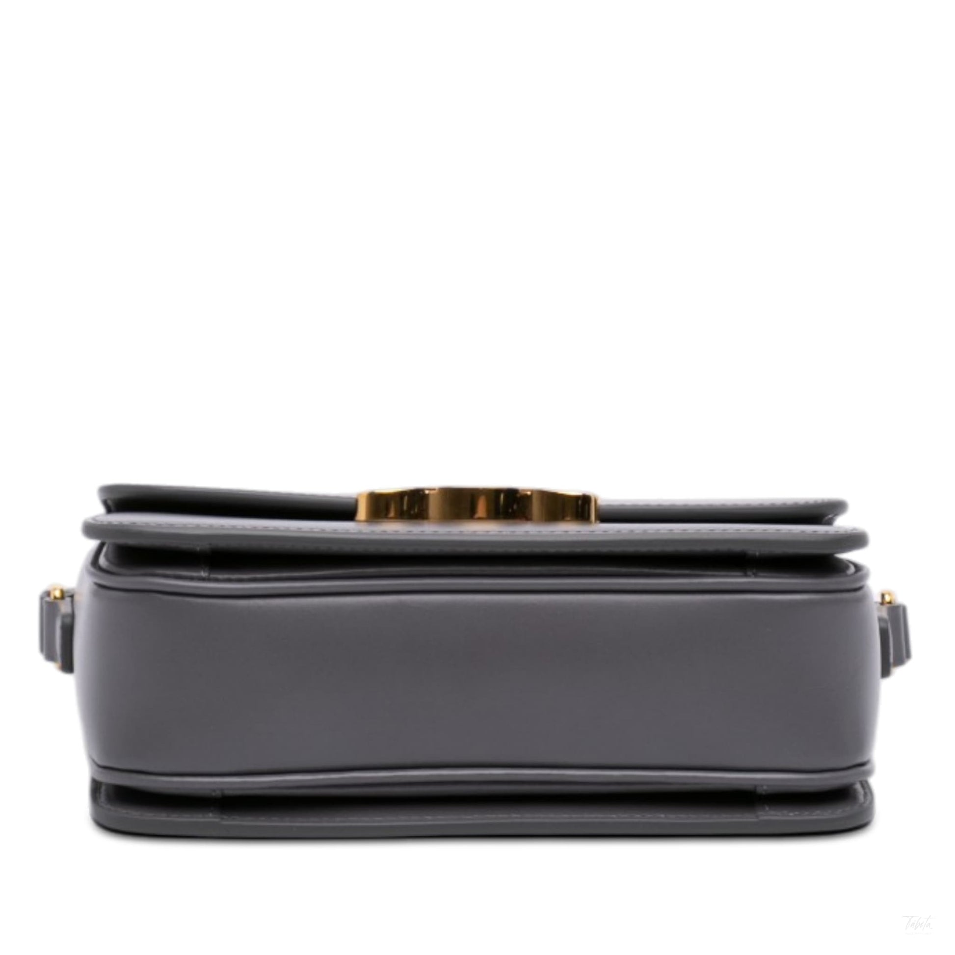 322606097 Celine Teen Shiny Calfskin Triomphe Crossbody Gray 3