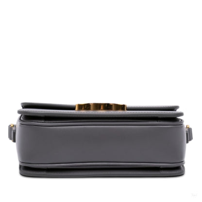 322606097 Celine Teen Shiny Calfskin Triomphe Crossbody Gray 3