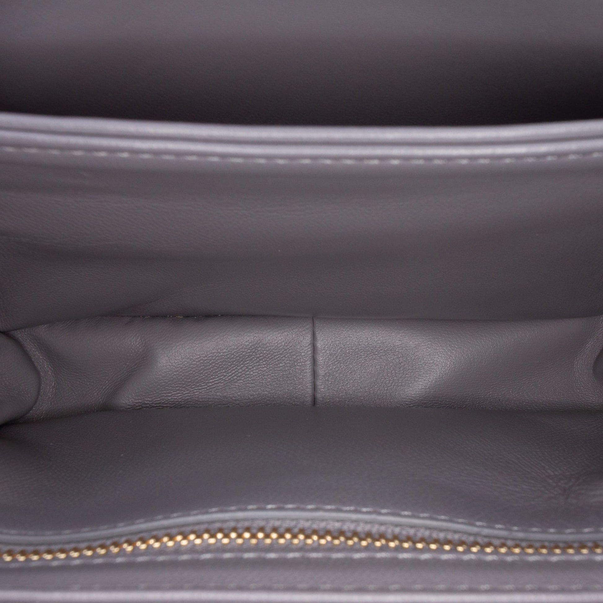 322606097 Celine Teen Shiny Calfskin Triomphe Crossbody Gray 4
